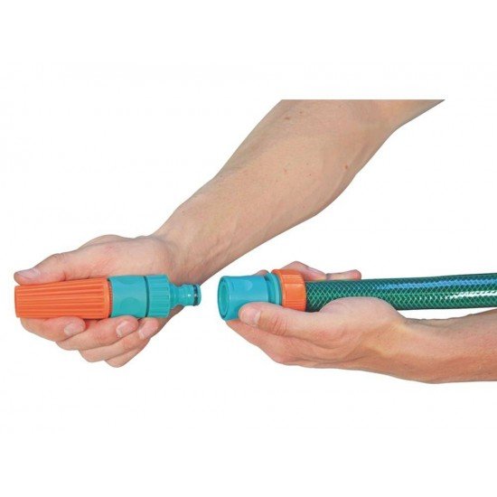 ENGATE RAPIDO EM PLASTICO COM AQUASTOP PARA MANGUEIRA DE 1 2 EM POTE COM 40 PECAS TRAMONTINA