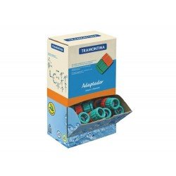 ADAPTADOR PLASTICO COM ENGATE ROSQUEADO PARA JARDIM CAIXA DISPLAY TRAMONTINA
