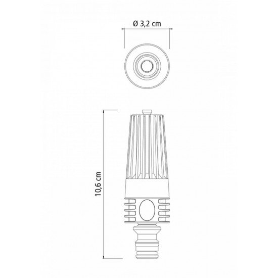 ESGUICHO EM PLASTICO COM JATO REGULAVEL PARA ENGATE RAPIDO PARA JARDIM TRAMONTINA