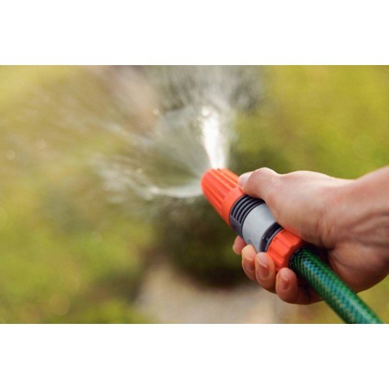 ESGUICHO EM PLASTICO COM JATO REGULAVEL PARA ENGATE RAPIDO PARA JARDIM TRAMONTINA