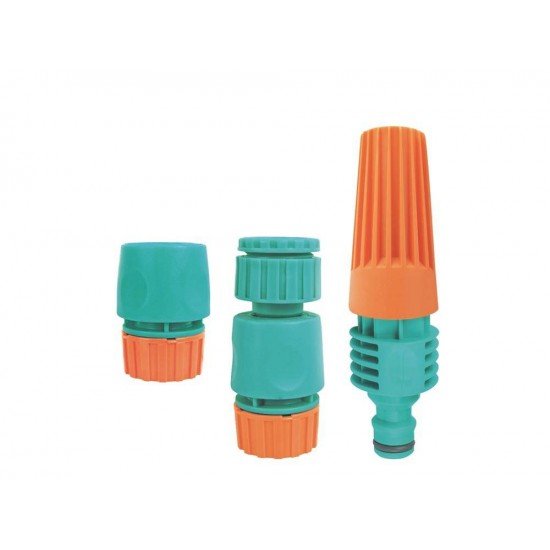 CONJ IRRIGACAO COM ENGATES RAPIDOS E ESGUICHO COM JATO REGULAVEL EM PLASTICO PARAJARDIM TRAMONTINA