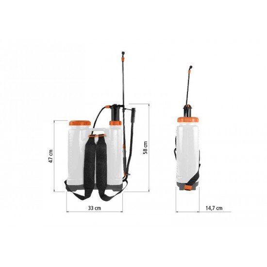 PULVERIZADOR COSTAL MANUAL 12 L TRAMONTINA