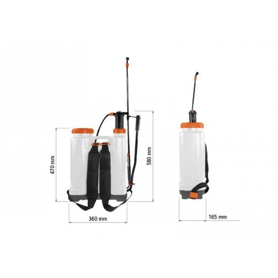 PULVERIZADOR COSTAL MANUAL 16 L TRAMONTINA