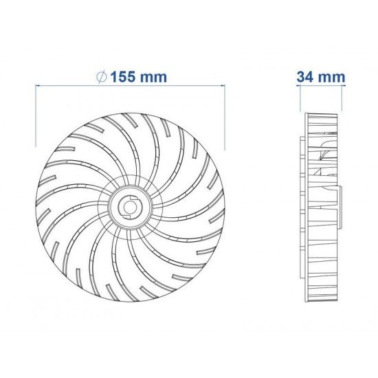 VENTOINHA SUPORTE DA LAMINA PARA CORTADOR DE GRAMA CE35M2 E CE35P TRAMONTINA
