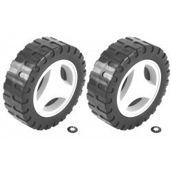 RODA MENOR E CALOTA PLASTICA (2UN) PARA CORTADOR DE GRAMA CE35M2 E CE35P TRAMONTINA