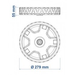 RODA MAIOR PARA CORTADOR DE GRAMA CC50M TRAMONTINA