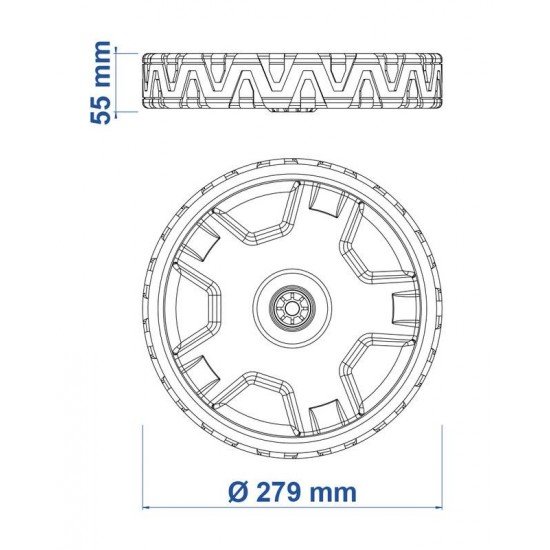 RODA MAIOR PARA CORTADOR DE GRAMA CC50M TRAMONTINA