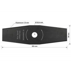 LAMINA METALICA DUAS PONTAS DE REPOSICAO PARA RC33 43B TRAMONTINA