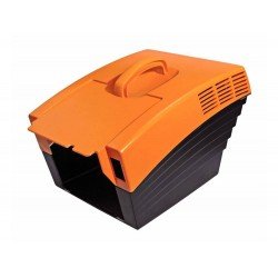 COLETOR RIGIDO DE PLASTICO COM CAPACIDADE PARA 18 LITROS PARA CORTADOR DE GRAMA DE 35CM TRAMONTINA