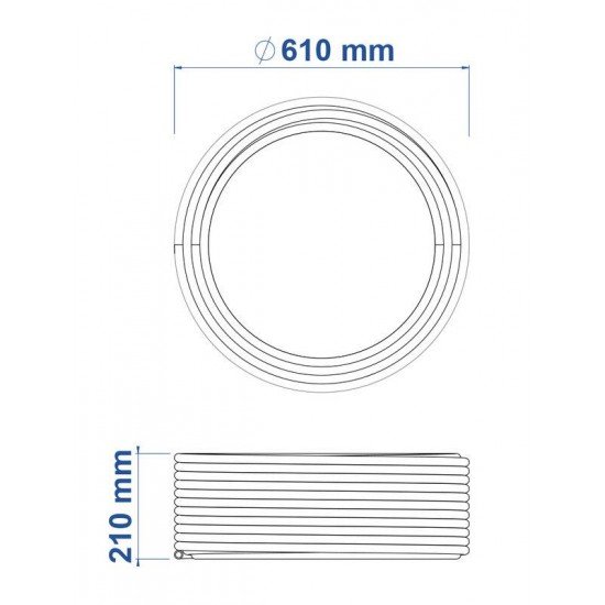 MANGUEIRA PARA IRRIGACAO 1 2 PRETA EM PEBD 1 CAMADA 100 M - 2,5 MM TRAMONTINA