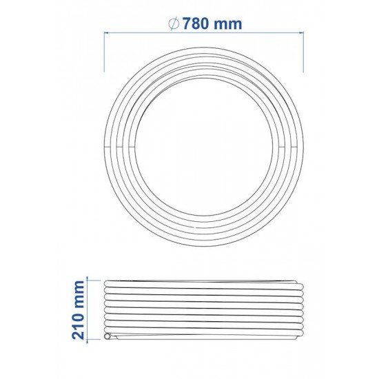 MANGUEIRA PARA IRRIGACAO 3 4 PRETA EM PEBD 1 CAMADA 100 M - 2,5 MM TRAMONTINA