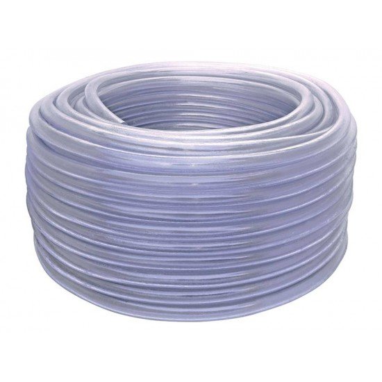 MANGUEIRA CRISTAL EM PVC COM 1 CAMADA PARA JARDIM COM 50 METROS SEM ENGATES TRAMONTINA