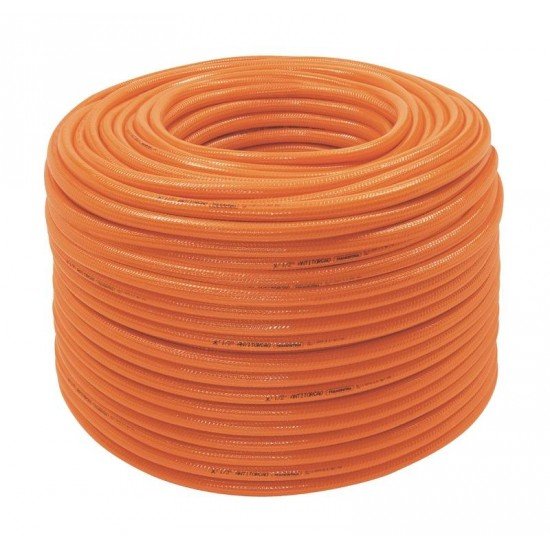 MANGUEIRA SUPER FLEX ANTITORCAO 1 2 LARANJA EM PVC 3 CAMADAS 200 M TRAMONTINA