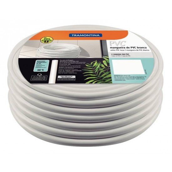 MANGUEIRA PVC BRANCO 5/16  50M TRAMONTINA