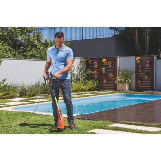 APARADOR DE GRAMA ELETRICO AP1000T DE E DIAMETRO DE CORTE DE 280 MM TRAMONTINA