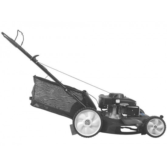 CORTADOR DE GRAMA A COMBUSTAO TRACIONADO CCT55M CHASSI METALICO MOTOR 6 HP CESTO COLETOR TRAMONTINA