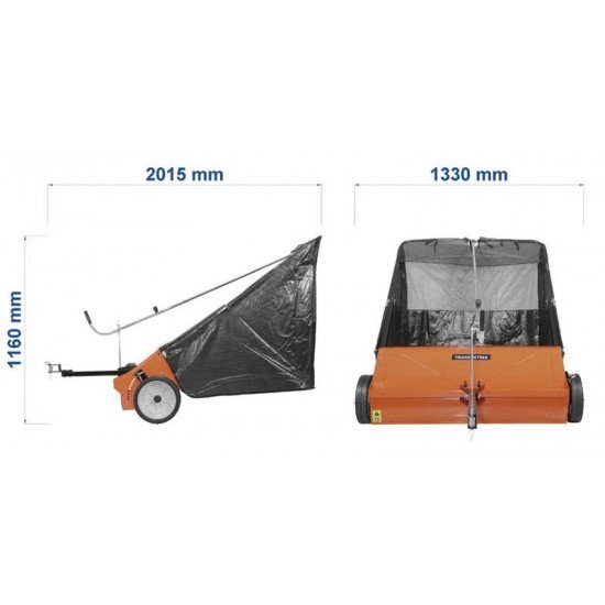 VARREDOR RECOLHEDOR PARA CORTADOR DE GRAMA DIRIGIVEL TRAMONTINA