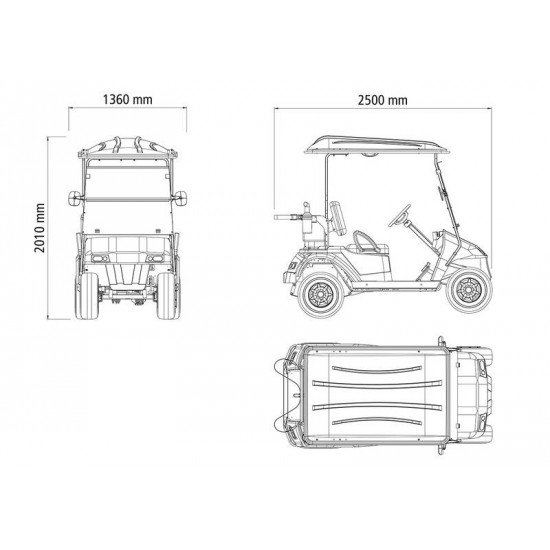 VEICULO UTILITARIO ELETRICO ELETTRO 170GO - 2 PASSAGEIROS TRAMONTINA