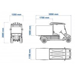 VEICULO UTILITARIO ELETRICO ELETTRO 250BT TRAMONTINA