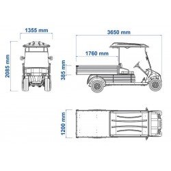 VEICULO UTILITARIO ELETRICO ELETTRO 250CM TRAMONTINA