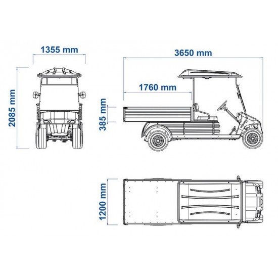 VEICULO UTILITARIO ELETRICO ELETTRO 250CM TRAMONTINA