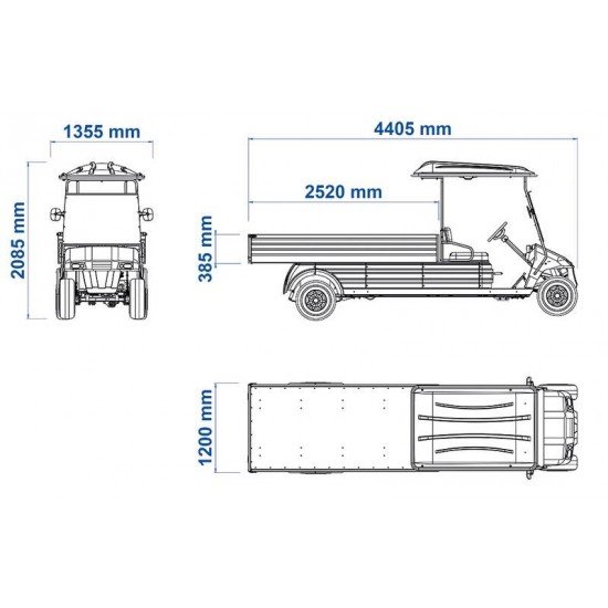 VEICULO UTILITARIO ELETRICO ELETTRO 320CG TRAMONTINA