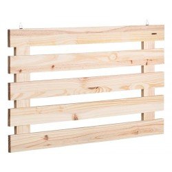 PAINEL TRAMONTINA MODULARE EM MADEIRA PINUS COM ACABAMENTO NATURAL FLOREIRA S H