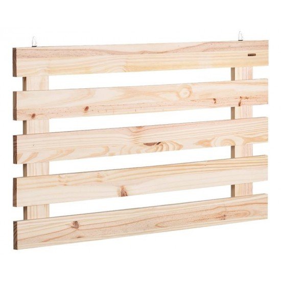 PAINEL TRAMONTINA MODULARE EM MADEIRA PINUS COM ACABAMENTO NATURAL FLOREIRA S H