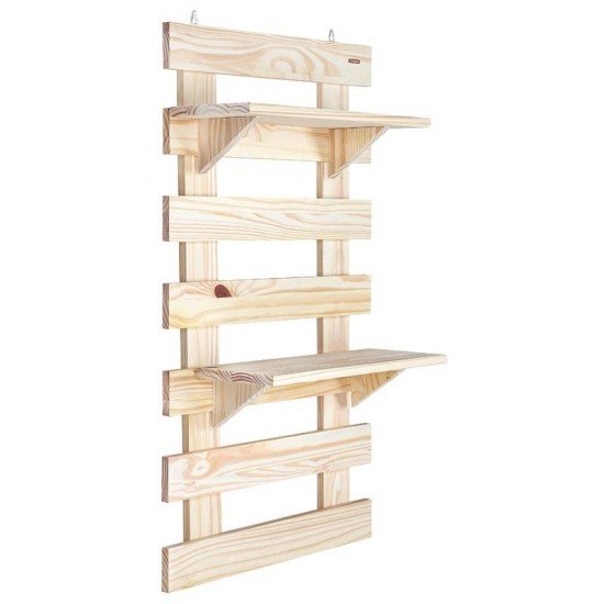 PAINEL TRAMONTINA MODULARE EM MADEIRA PINUS COM ACABAMENTO NATURAL FLOREIRA V PRAT