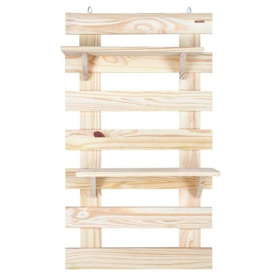 PAINEL TRAMONTINA MODULARE EM MADEIRA PINUS COM ACABAMENTO NATURAL FLOREIRA V PRAT