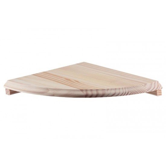 PRATELEIRA CANTO EM MADEIRA PINUS COM ACABAMENTO NATURAL400X400X18 TRAMONTINA