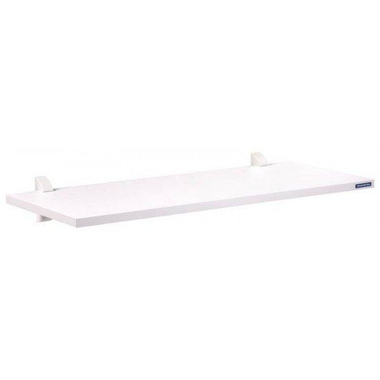 PRATELEIRA ELITE MADEIRA PINUS BRANCO BORDA EM PVC E SUPORTE INJETADO 600X250X15 MM TRAMONTINA