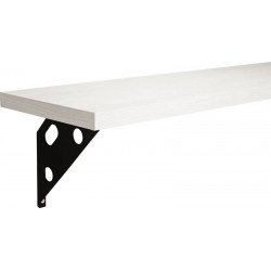 PRATELEIRA ELITE MADEIRA PINUS BRANCO BORDA EM PVC E SUPORTE METALICO 1200X250X15 MM TRAMONTINA