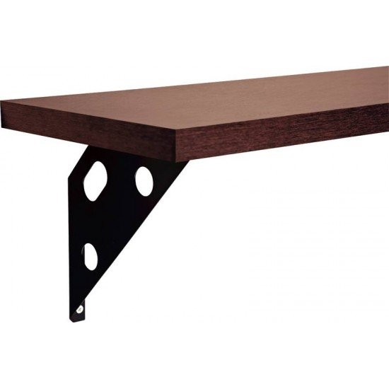 PRATELEIRA ELITE NEW FINE MADEIRA PINUS C BORDA EM PVC E SUPORTE METALICO 600X250X15 MM TRAMONTINA