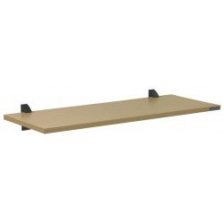 PRATELEIRA ELITE MADEIRA PINUS NOCE B BORDA EM PVC E SUPORTE INJETADO 400X250X15 MM TRAMONTINA