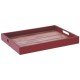 BANDEJA LINHA COLOR MODELO VERMELHA TODA EM MADEIRA COM ACABAMENTO RUSTICO TRAMONTINA
