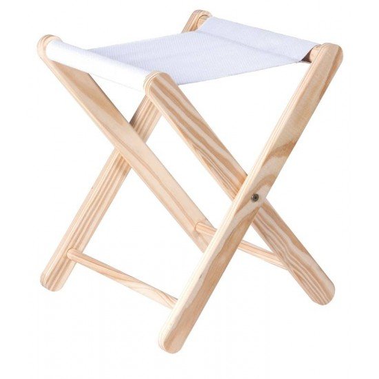 BANQUETA DOBRAVEL PINUS E TECIDO MODELO ARAGUAIA PRATILAR