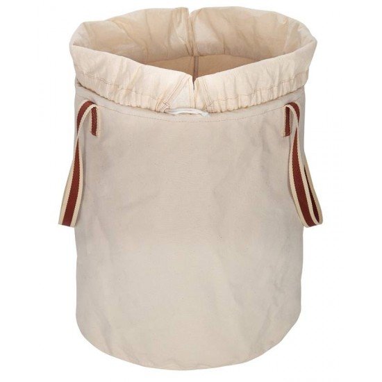 CESTO ORGANIZADOR EM LONA NATURAL COM FECHAMENTO À CORDA TRAMONTINA