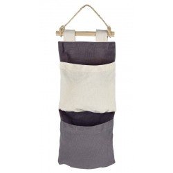 ORGANIZADOR TRAMONTINA PARA PENDURAR EM LONA COM CORDA E 2 BOLSOS