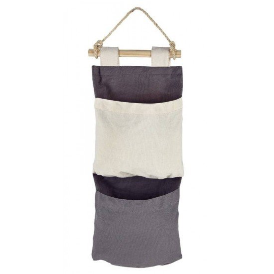 ORGANIZADOR TRAMONTINA PARA PENDURAR EM LONA COM CORDA E 2 BOLSOS