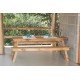 BANCO DOBRAVEL NATURALLE COM TINGIMENTO RUSTICO TRAMONTINA