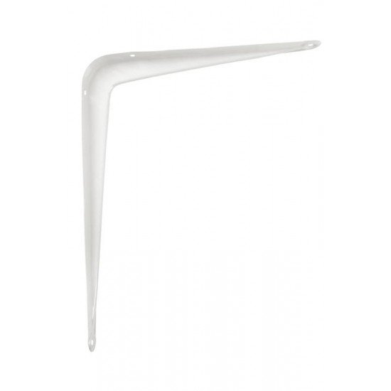 SUPORTE CURVO TRAMONTINA EM AÇO COM ACABAMENTO EM PINTURA EPÓXI COR BRANCA 200 MM