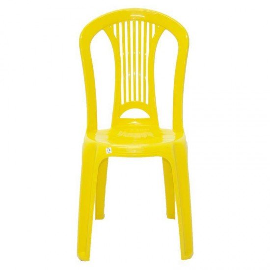 CADEIRA PLASTICA MONOBLOCO ATLANTIDA ECONOMY AMARELA