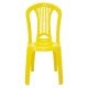 CADEIRA PLASTICA MONOBLOCO ATLANTIDA ECONOMY AMARELA