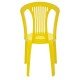 CADEIRA PLASTICA MONOBLOCO ATLANTIDA ECONOMY AMARELA