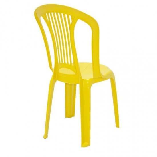 CADEIRA PLASTICA MONOBLOCO ATLANTIDA ECONOMY AMARELA