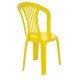 CADEIRA PLASTICA MONOBLOCO ATLANTIDA ECONOMY AMARELA