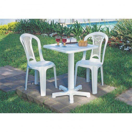 CADEIRA PLASTICA MONOBLOCO ATLANTIDA  ECONOMY PRETA