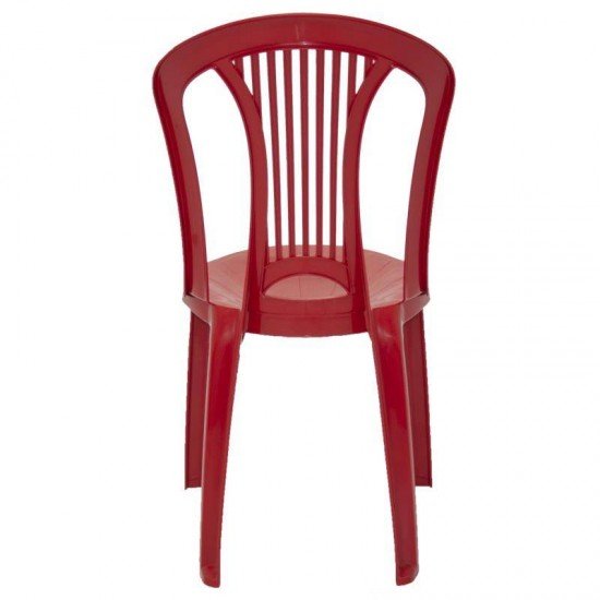 CADEIRA PLASTICA MONOBLOCO ATLANTIDA ECONOMY VERMELHA