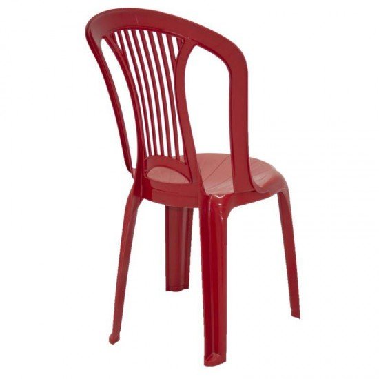 CADEIRA PLASTICA MONOBLOCO ATLANTIDA ECONOMY VERMELHA